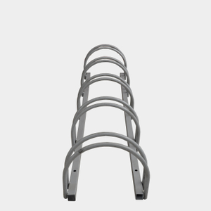 Industrieller kommerzieller Silber Platzsparender Fahrradträger zur Schienenmontage