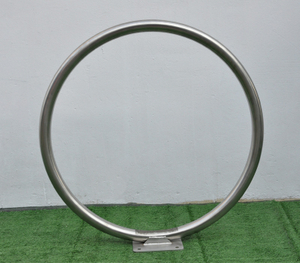 Single Hoop Full Angled Ring Bike Rack Curve Circle Fahrradständer
