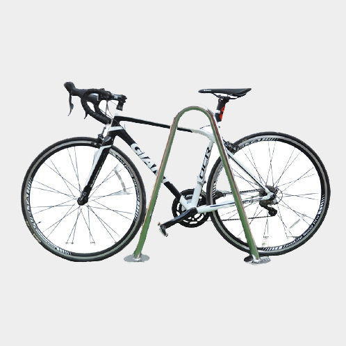 V-förmiger Boden Street Cycle Display Rack Seitenständer zum Abstellen von Fahrrädern