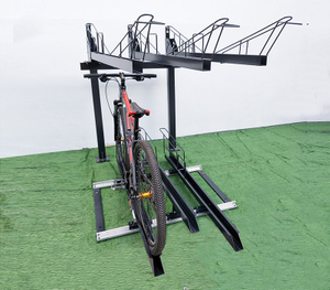 Leichter Großhandels-Doppelstock-Fahrradmontageständer für 6 Fahrräder