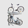Startseite Zweireihiger 4-Fahrradständer Fahrradträger mit niedrigem Profil und Stauraum