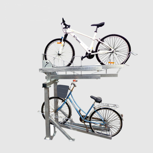 Doppelfahrradträger/Doppeldecker Birdrock Home 4 Fahrradständer mit Stauraum