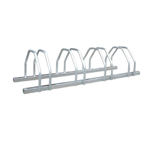 Multicapacity Ground Edelstahl verzinkter Fahrradhalter für 4 Fahrräder