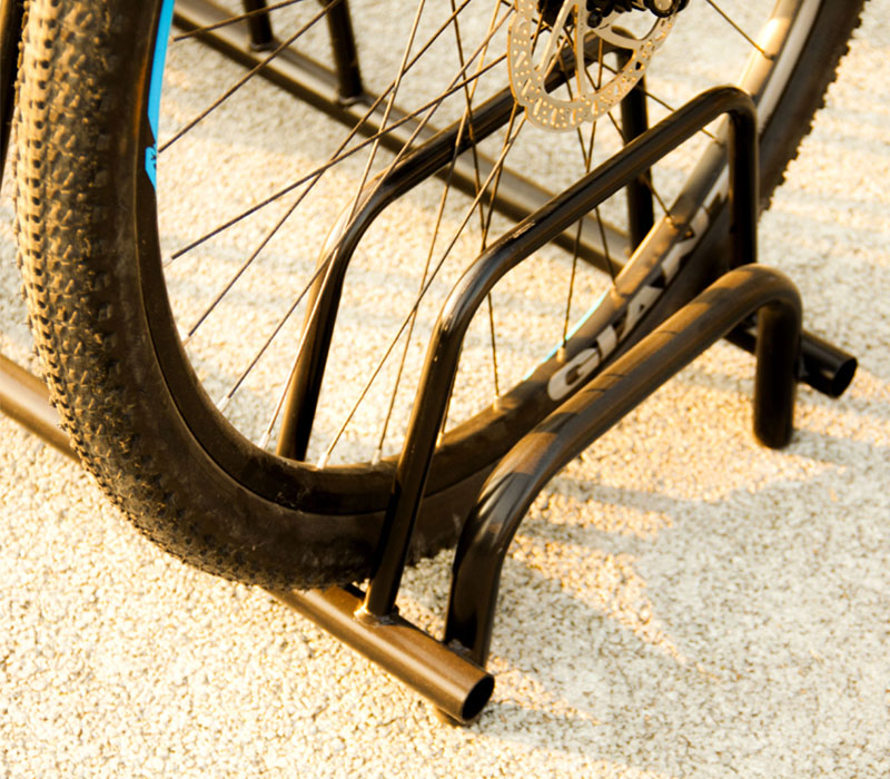 Floor High Low Powder Coating Parking 5 Bikes Racks für Fahrräder