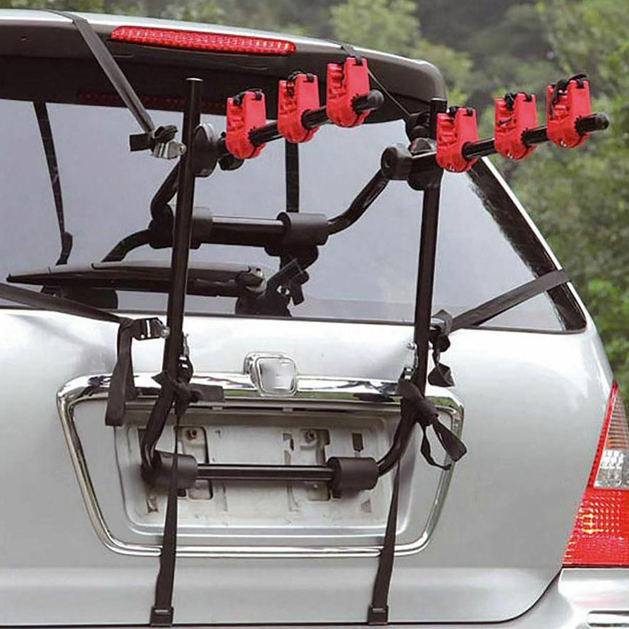 Fahrradträger für die Fahrrad-Anhängerkupplung aus Stahl für den Außenbereich für den Transport von 3 Fahrrädern