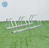 Bodenmontierter Fahrradständer für den Außenbereich aus Karbonstahl für 3 Fahrräder